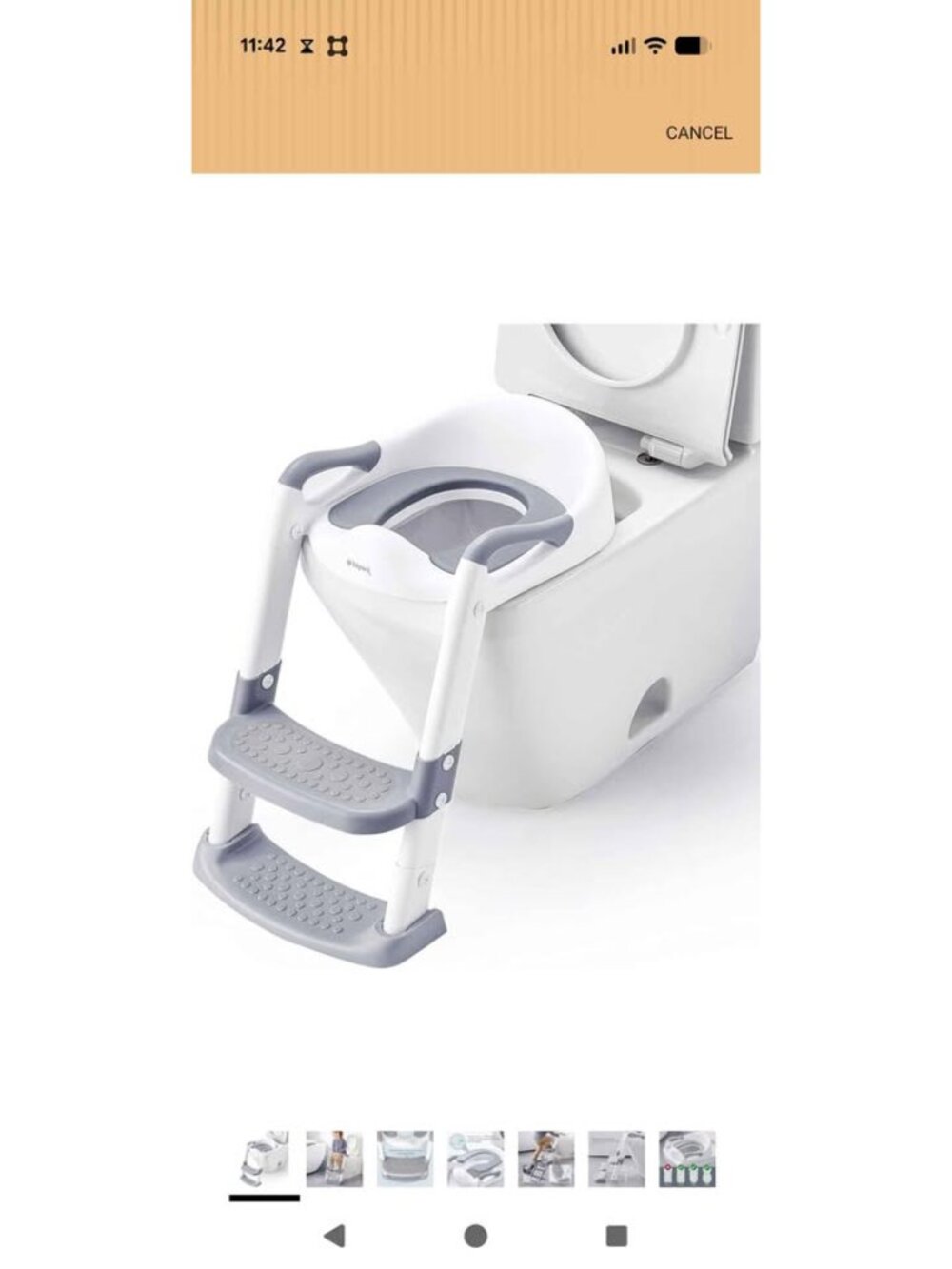 BBpark amazon potty chair training seat step stool adjustable ladder non slip